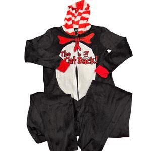 Cat In The Hat One Piece Pajama Union Suit, Women’s, Medium NWT